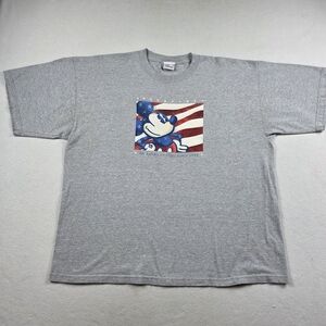 Vintage Disney Store Mickey Mouse T-Shirt Men's Size 3XL Gray 90's Short Sleeve